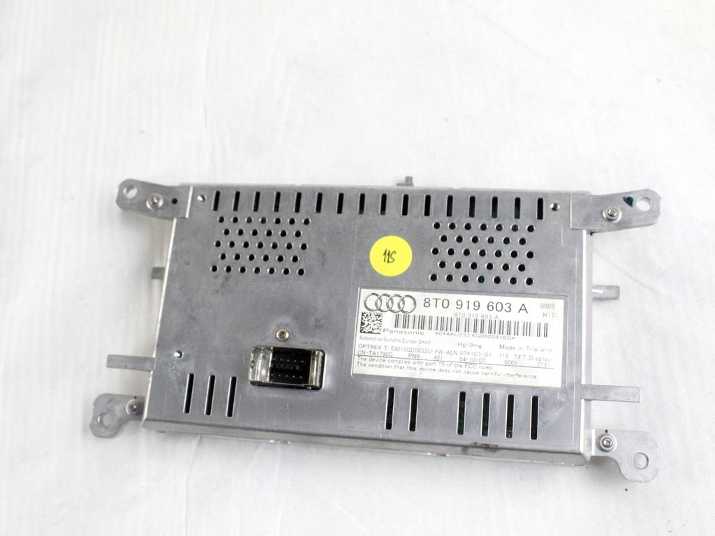 8T0919603A DISPLAY SISTEMA MULTIMEDIALE AUDI A4 8K2 2.0 D 105KW 6M 4P (2008) RICAMBIO USATO