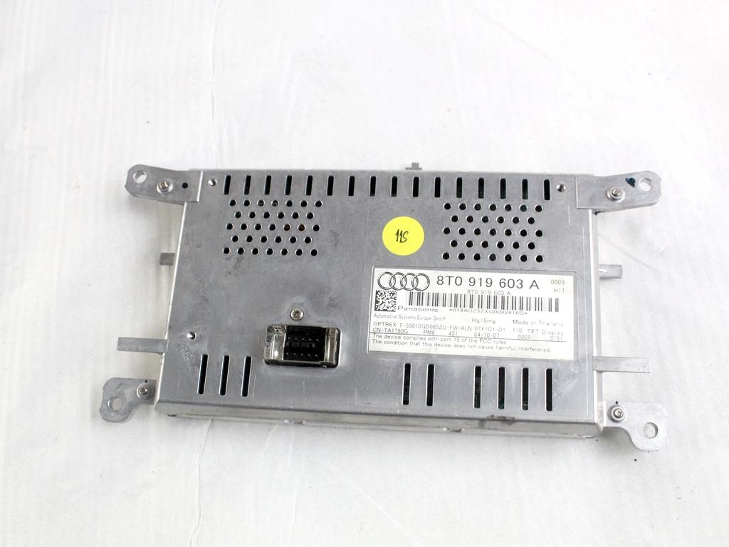 8T0919603A DISPLAY SISTEMA MULTIMEDIALE AUDI A4 8K2 2.0 D 105KW 6M 4P (2008) RICAMBIO USATO
