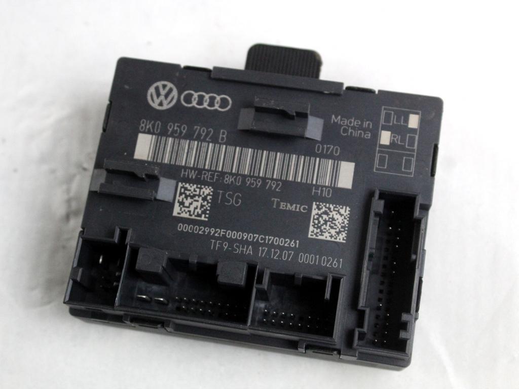 8K0959792B CENTRALINA PORTA ANTERIORE DESTRA AUDI A4 8K2 2.0 D 105KW 6M 4P (2008) RICAMBIO USATO