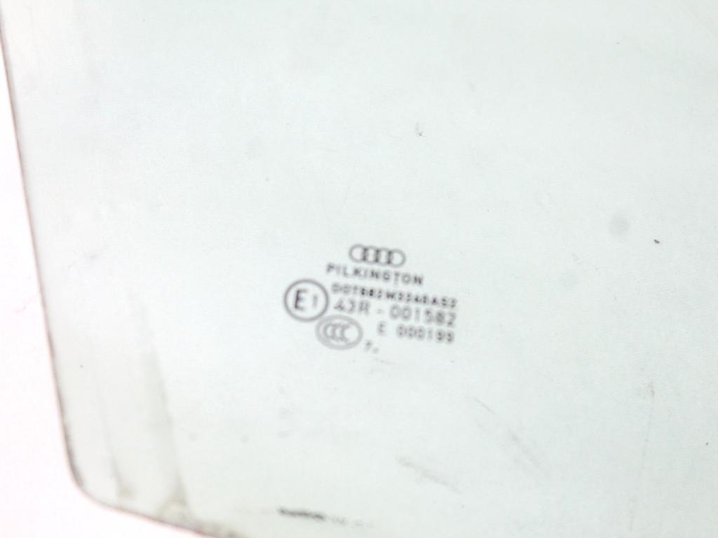 8K0845202C VETRO SCENDENTE PORTA ANTERIORE DESTRA AUDI A4 8K2 2.0 D 105KW 6M 4P (2008) RICAMBIO USATO