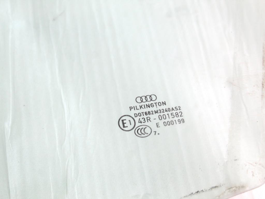 8K0845201C VETRO SCENDENTE PORTA ANTERIORE SINISTRA AUDI A4 8K2 2.0 D 105KW 6M 4P (2008) RICAMBIO USATO