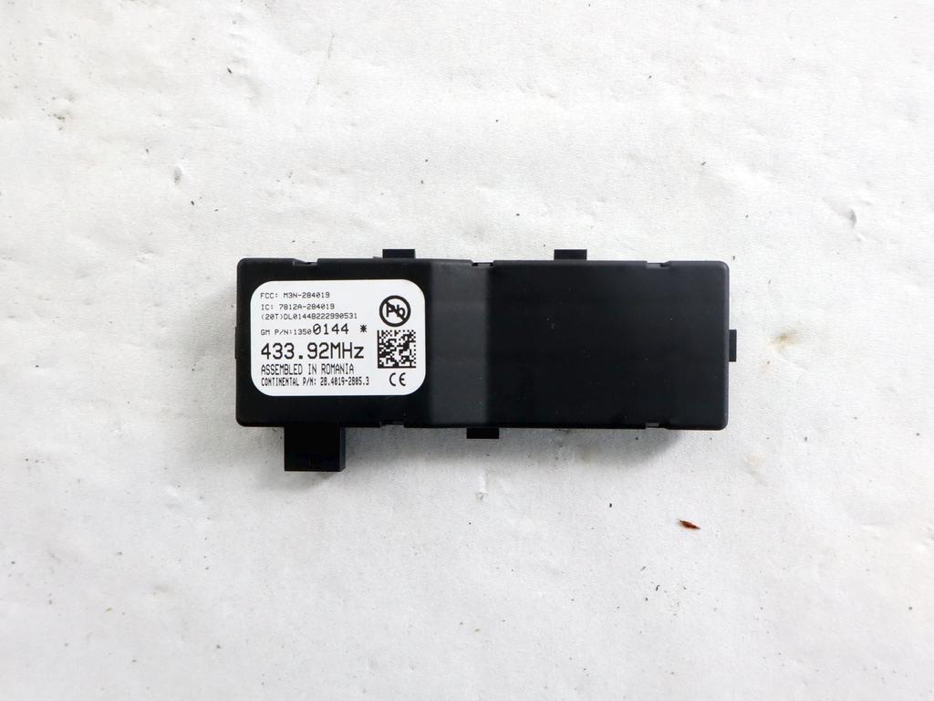 13500144 CENTRALINA ANTENNA RICEVITORE TELECOMANDO KEYLESS OPEL ZAFIRA C TOURER 1.6 M 110KW 6M 5P (2013) RICAMBIO USATO