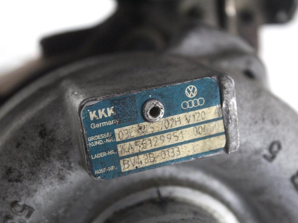 03L145702H TURBINA TURBOCOMPRESSORE AUDI A4 8K2 2.0 D 105KW 6M 4P (2008) RICAMBIO USATO