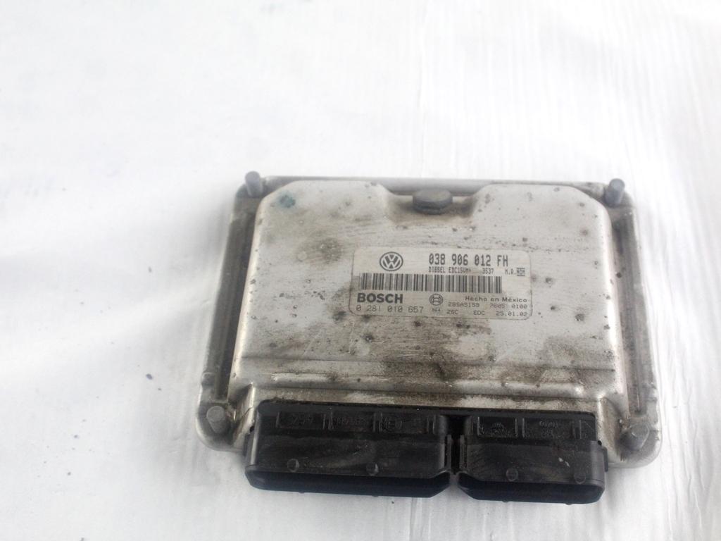 038906012FH CENTRALINA INIEZIONE MOTORE VOLKSWAGEN NEW BEETLE 1.9 D 66KW 5M 3P (2002) RICAMBIO USATO 
