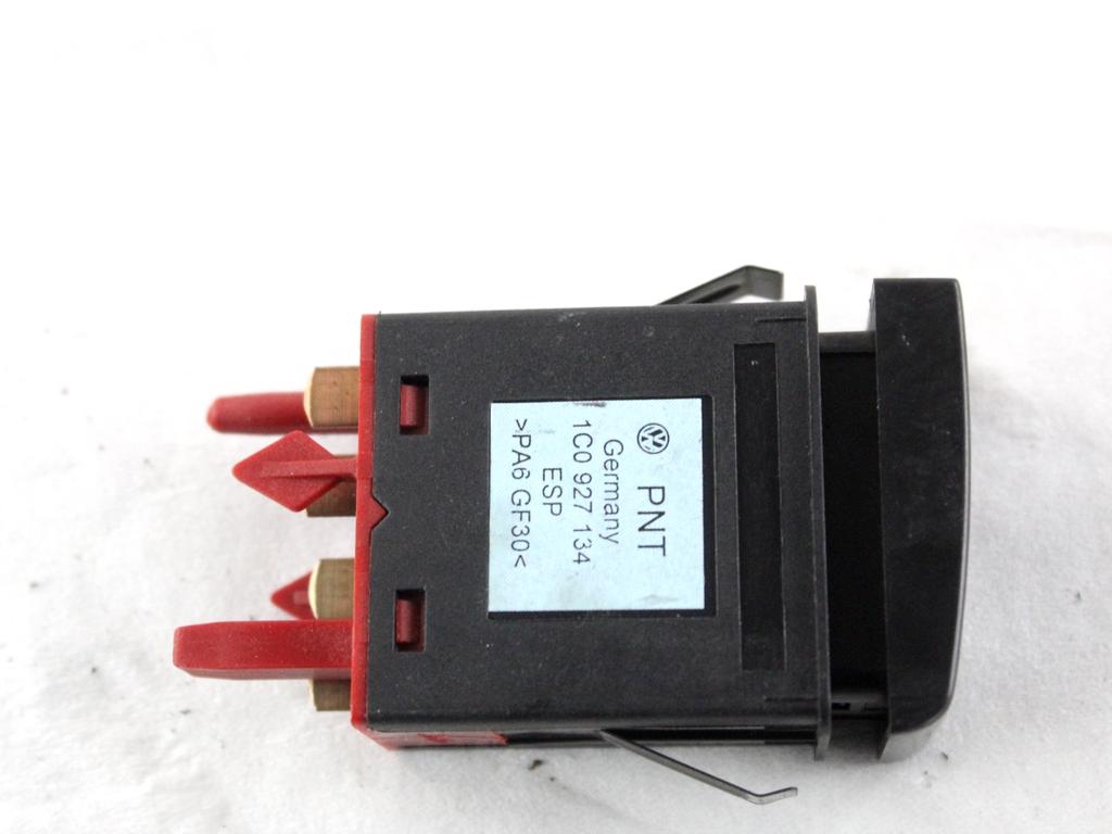 1C0927134 COMANDO INTERRUTTORE ESP CONTROLLO DI STABILITÀ OFF VOLKSWAGEN NEW BEETLE 1.9 D 66KW 5M 3P (2002) RICAMBIO USATO