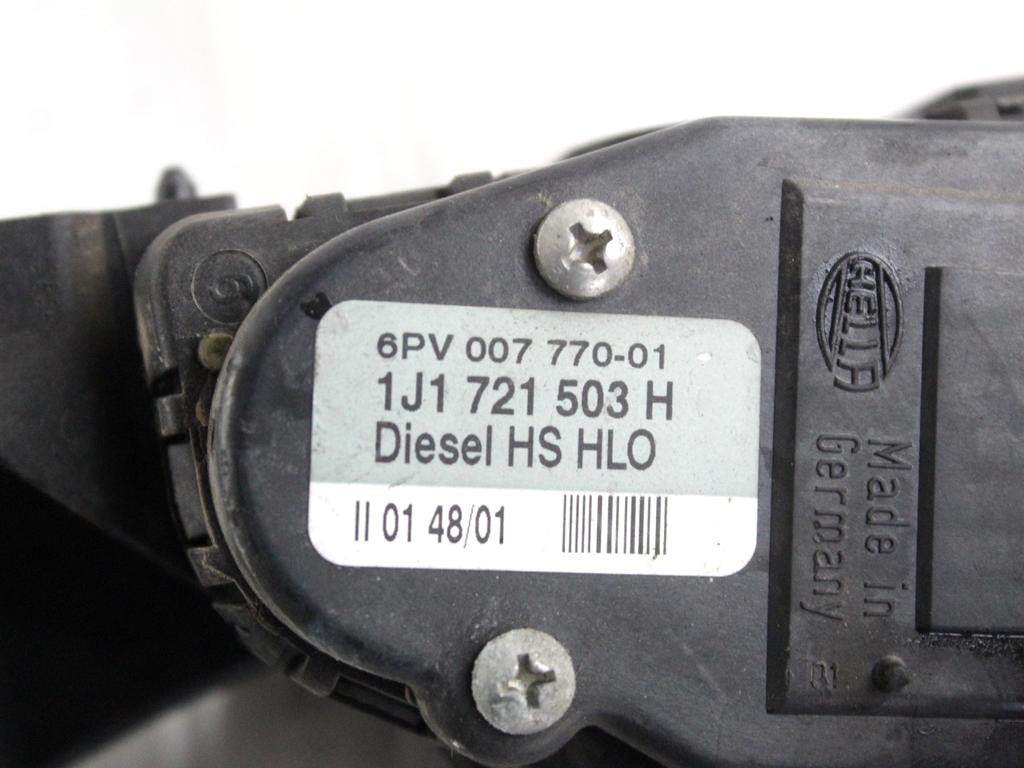 1J1721503H PEDALE ACCELERATORE VOLKSWAGEN NEW BEETLE 1.9 D 66KW 5M 3P (2002) RICAMBIO USATO