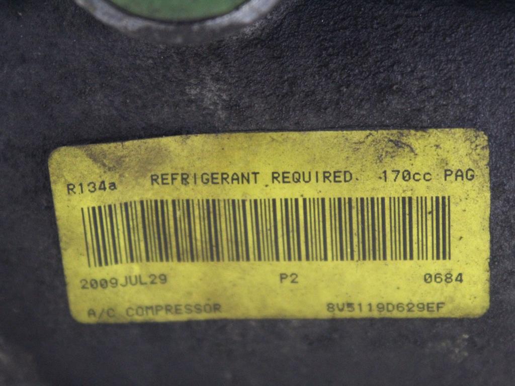 8V51-19D629-EF COMPRESSORE CLIMATIZZATORE CLIMA A/C FORD FIESTA 1.4 G 71KW 5M 3P (2009) RICAMBIO USATO