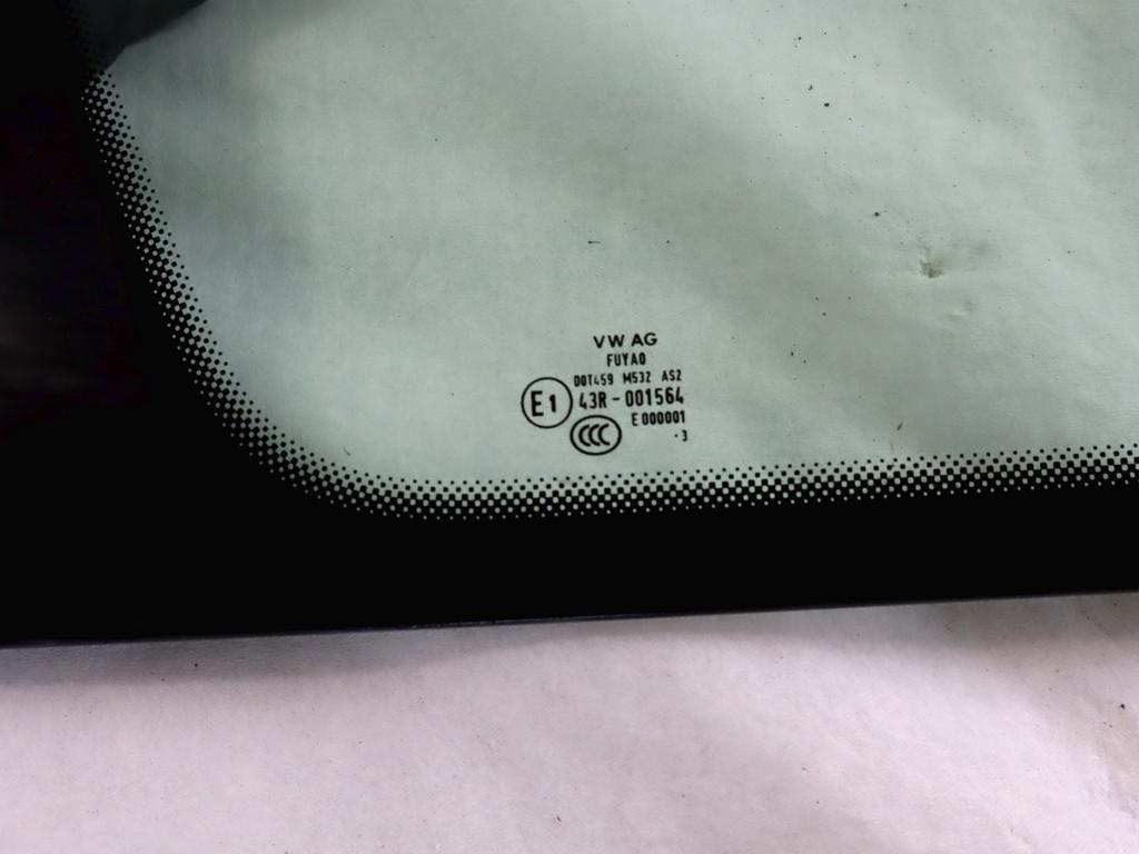 1S4839102K VETRO FISSO A COMPASSO PORTA POSTERIORE DESTRA VOLKSWAGEN UP 1.0 M 50KW 5M 5P (2013) RICAMBIO USATO