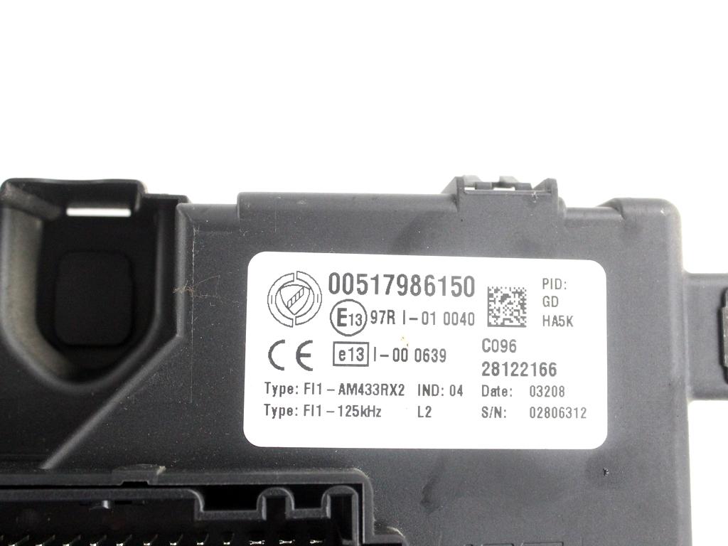51796150 CENTRALINA FUSIBILIERA SCATOLA FUSIBILI RELÈ FIAT GRANDE PUNTO 1.2 B 48KW 5M 5P (2008) RICAMBIO USATO