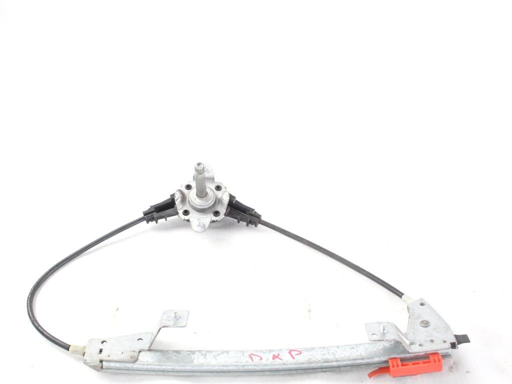 51723323 MECCANISMO ALZA-VETRO ALZA-CRISTALLO PORTA POSTERIORE DESTRA MANUALE FIAT GRANDE PUNTO 1.2 B 48KW 5M 5P (2008) RICAMBIO USATO