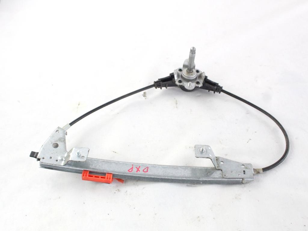 51723324 MECCANISMO ALZA-VETRO ALZA-CRISTALLO PORTA POSTERIORE SINISTRA MANUALE FIAT GRANDE PUNTO 1.2 B 48KW 5M 5P (2008) RICAMBIO USATO