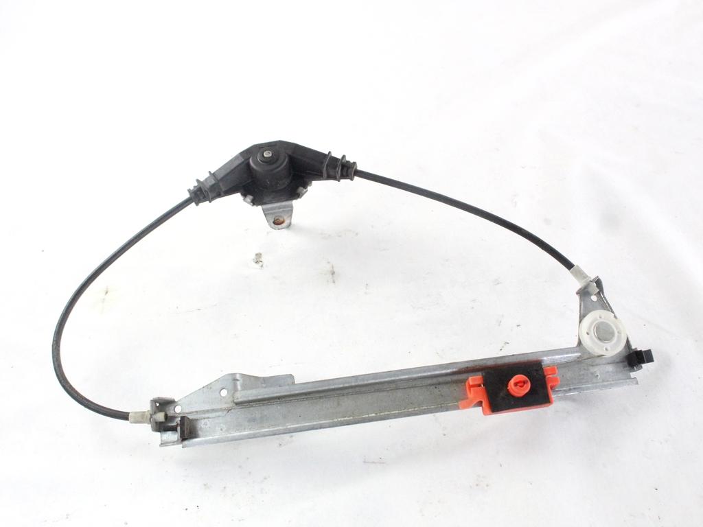 51723324 MECCANISMO ALZA-VETRO ALZA-CRISTALLO PORTA POSTERIORE SINISTRA MANUALE FIAT GRANDE PUNTO 1.2 B 48KW 5M 5P (2008) RICAMBIO USATO