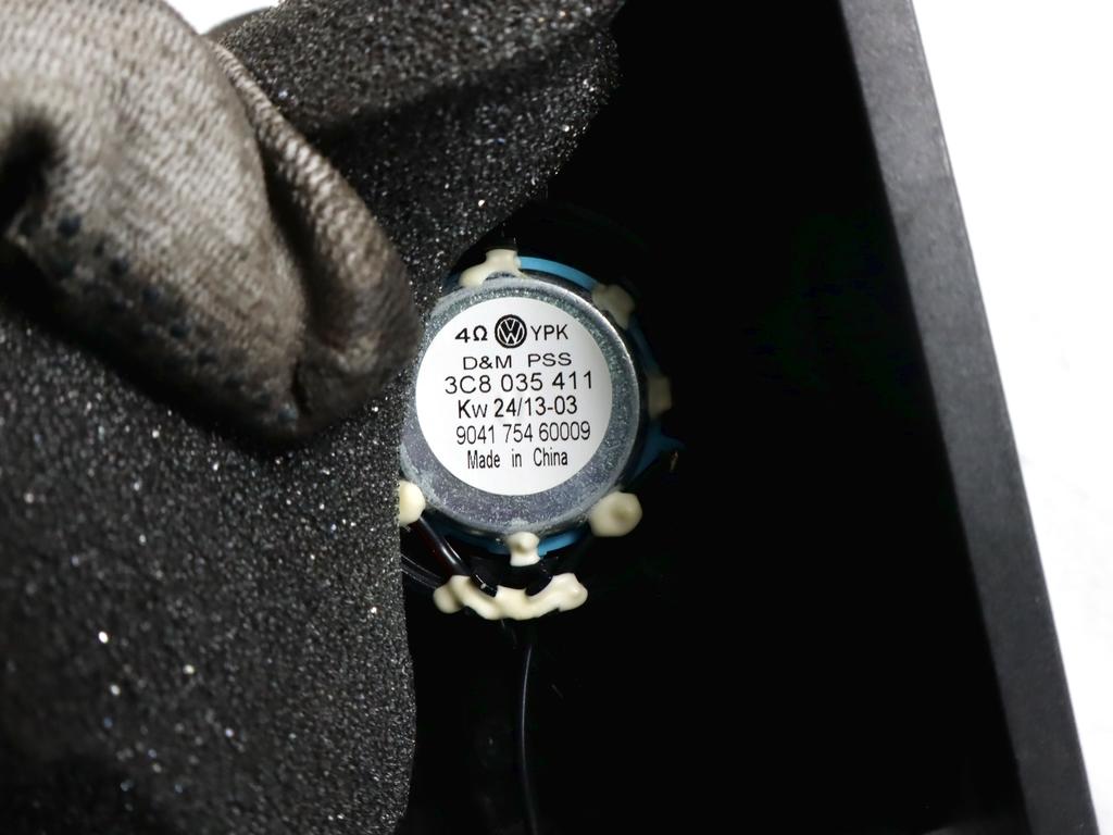 3C8035411 SPEAKER TWEETER CASSA ALTOPARLANTE PORTA ANTERIORE SINISTRA VOLKSWAGEN PASSAT SW 1.4 M 110KW AUT 5P (2013) RICAMBIO USATO 