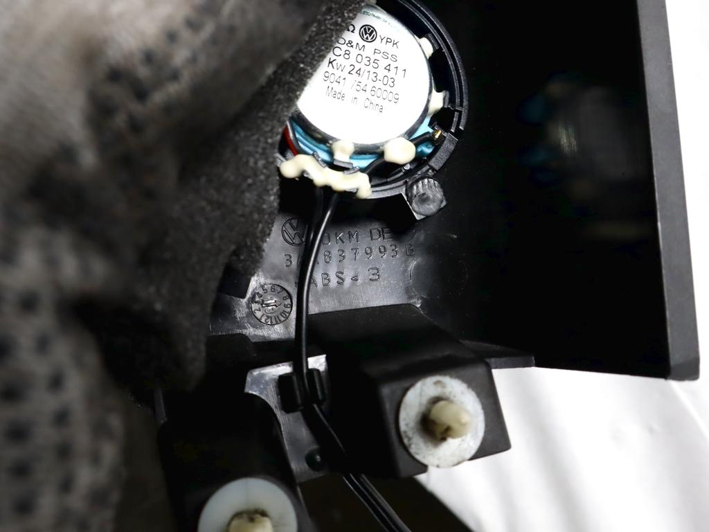 3C8035411 SPEAKER TWEETER CASSA ALTOPARLANTE PORTA ANTERIORE SINISTRA VOLKSWAGEN PASSAT SW 1.4 M 110KW AUT 5P (2013) RICAMBIO USATO 