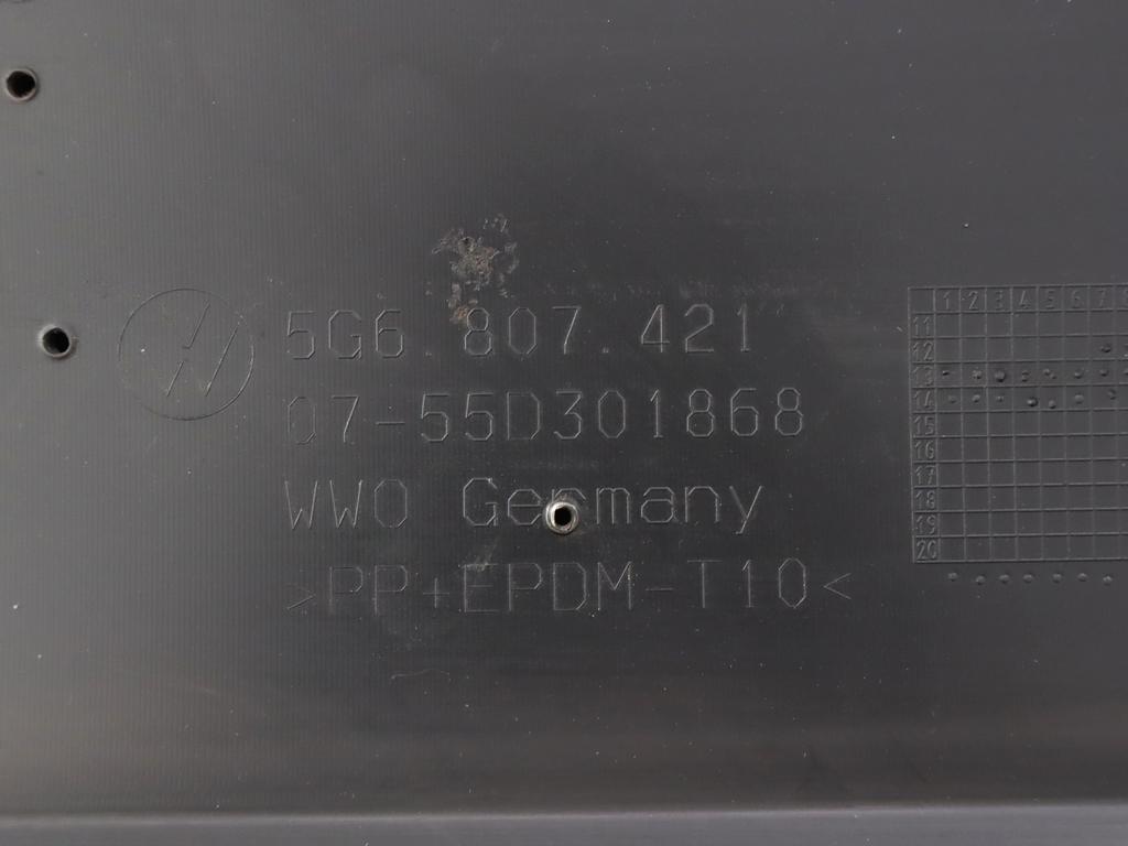 5G6807421 PARAURTI POSTERIORE VOLKSWAGEN GOLF 7.5 1.4 M 81KW 6M 5P (2018) RICAMBIO USATO STRISCIATO
