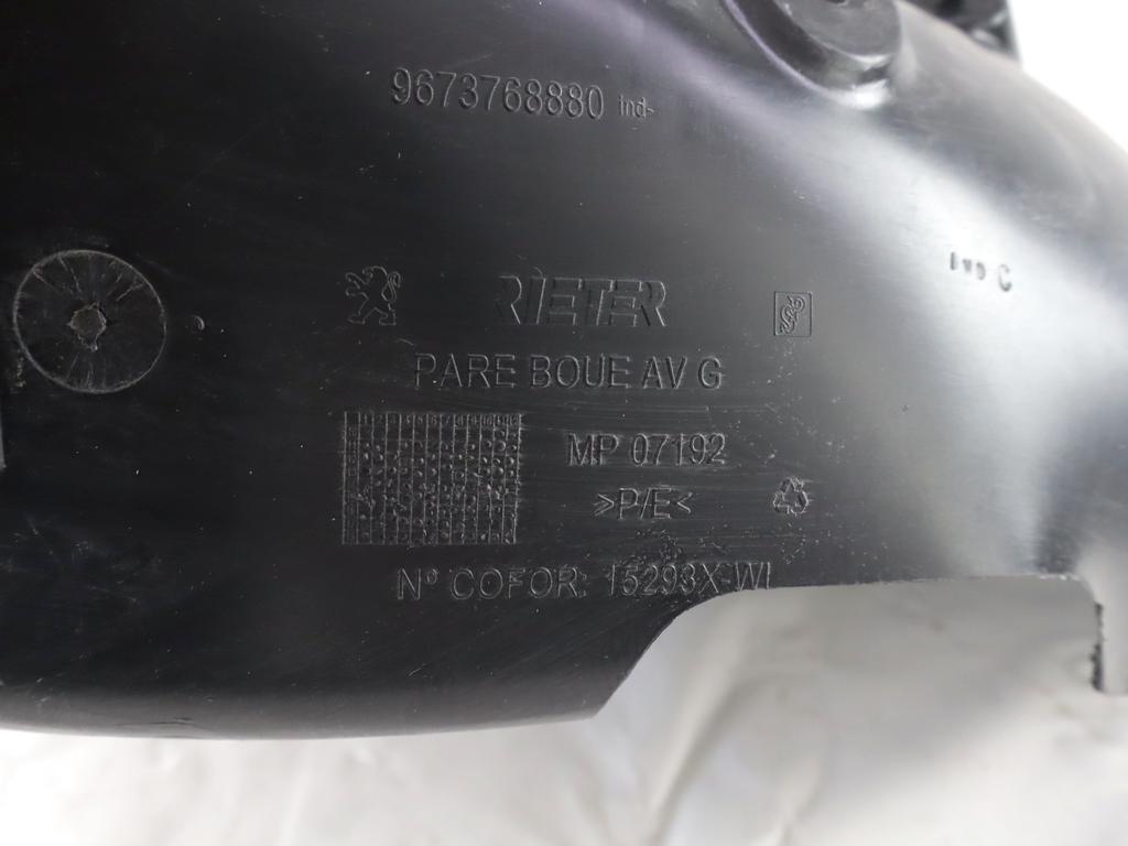 9673768880 PARASALE PARASASSI ANTERIORE SINISTRO PEUGEOT 208 1.6 D 55KW 5M 5P (2016) RICAMBIO USATO 