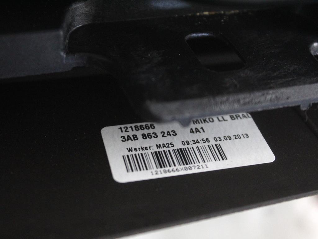 3AB8632431QB TUNNEL CENTRALE CON BRACCIOLO VOLKSWAGEN PASSAT SW 1.4 M 110KW AUT 5P (2013) RICAMBIO USATO