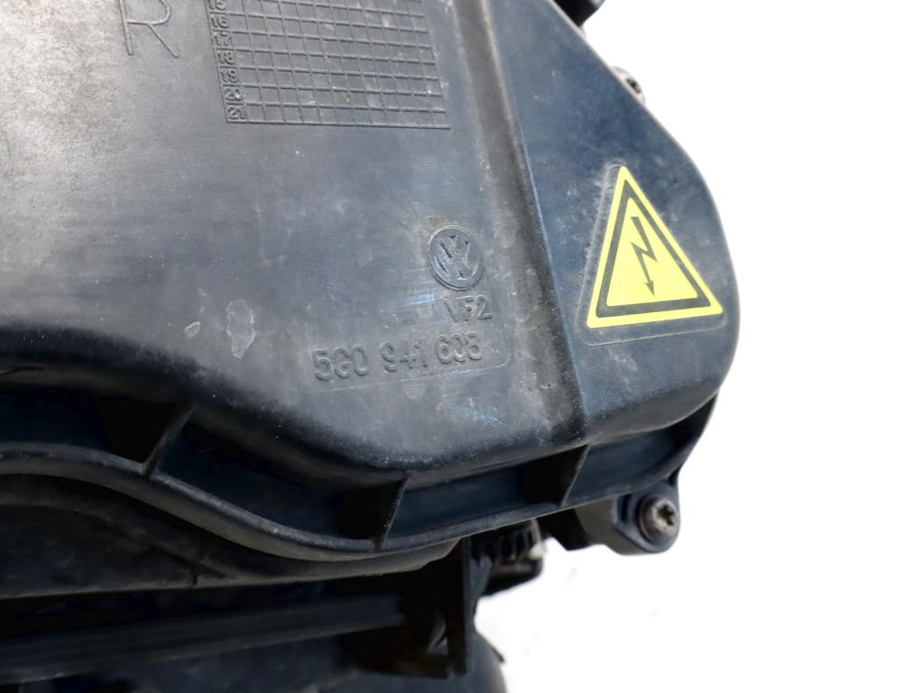 5G1941754 FARO FANALE ANTERIORE DESTRO VOLKSWAGEN GOLF 7.5 1.4 M 81KW 6M 5P (2018) RICAMBIO USATO SUPPORTO DANNEGGIATO