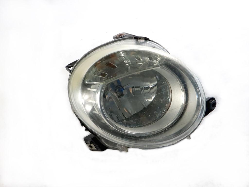 51787491 FARO FANALE ANTERIORE DESTRO FIAT 500 1.3 D 70KW 5M 3P (2011) RICAMBIO USATO