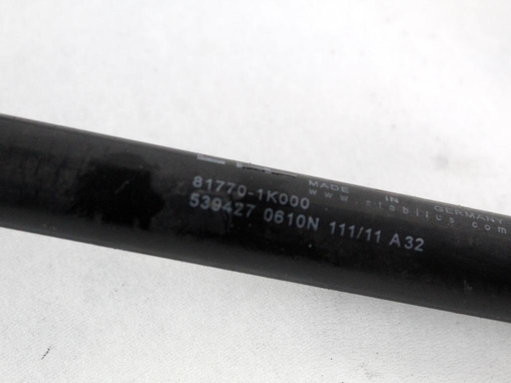 81770-1K000 COPPIA PISTONCINI ASTE AMMORTIZZANTI PORTELLONE COFANO POSTERIORE BAULE HYUNDAI IX20 1.4 B 66KW 5M 5P (2011) RICAMBIO USATO 
