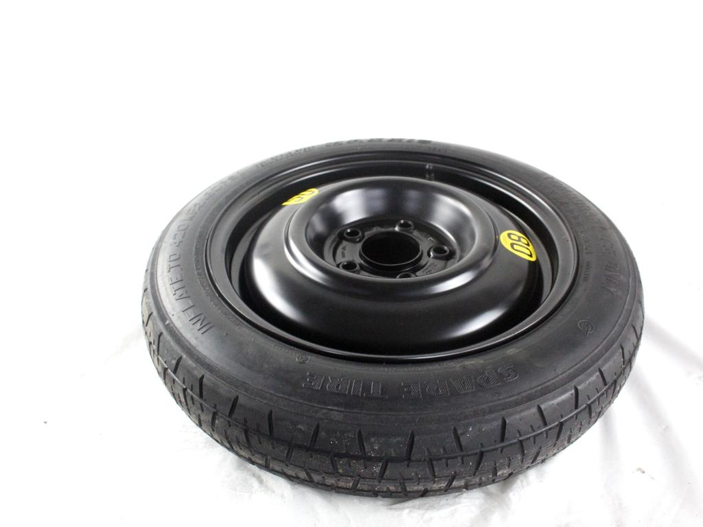 52910-1H900 RUOTINO DI SCORTA MAXXIS T125/80 D15 95M HYUNDAI IX20 1.4 B 66KW 5M 5P (2011) RICAMBIO USATO CON CERCHIO IN FERRO DA 15 POLLICI 5 FORI 4TX15 FH ET 30 INTERASSE 5X114.3