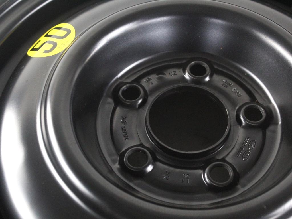 52910-1H900 RUOTINO DI SCORTA MAXXIS T125/80 D15 95M HYUNDAI IX20 1.4 B 66KW 5M 5P (2011) RICAMBIO USATO CON CERCHIO IN FERRO DA 15 POLLICI 5 FORI 4TX15 FH ET 30 INTERASSE 5X114.3