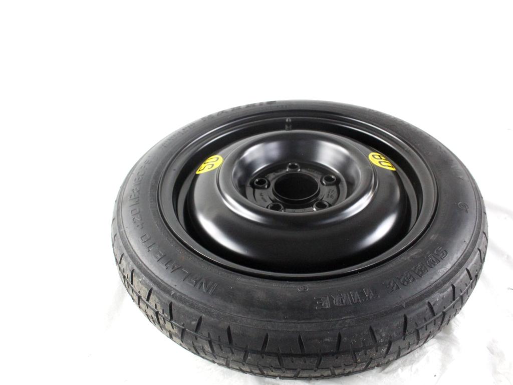 52910-1H900 RUOTINO DI SCORTA MAXXIS T125/80 D15 95M HYUNDAI IX20 1.4 B 66KW 5M 5P (2011) RICAMBIO USATO CON CERCHIO IN FERRO DA 15 POLLICI 5 FORI 4TX15 FH ET 30 INTERASSE 5X114.3