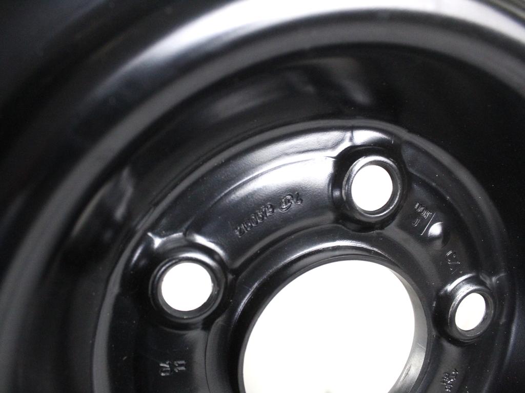 52910-1H900 RUOTINO DI SCORTA MAXXIS T125/80 D15 95M HYUNDAI IX20 1.4 B 66KW 5M 5P (2011) RICAMBIO USATO CON CERCHIO IN FERRO DA 15 POLLICI 5 FORI 4TX15 FH ET 30 INTERASSE 5X114.3