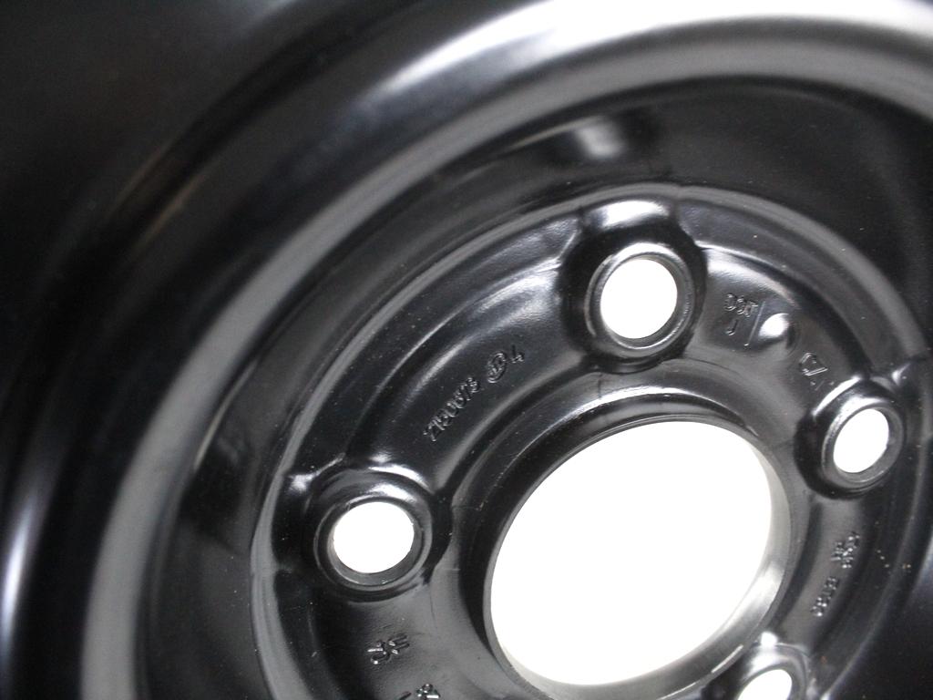 52910-1H900 RUOTINO DI SCORTA MAXXIS T125/80 D15 95M HYUNDAI IX20 1.4 B 66KW 5M 5P (2011) RICAMBIO USATO CON CERCHIO IN FERRO DA 15 POLLICI 5 FORI 4TX15 FH ET 30 INTERASSE 5X114.3