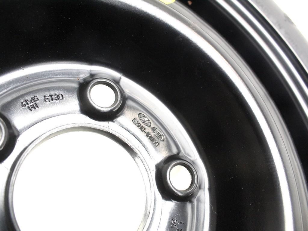 52910-1H900 RUOTINO DI SCORTA MAXXIS T125/80 D15 95M HYUNDAI IX20 1.4 B 66KW 5M 5P (2011) RICAMBIO USATO CON CERCHIO IN FERRO DA 15 POLLICI 5 FORI 4TX15 FH ET 30 INTERASSE 5X114.3