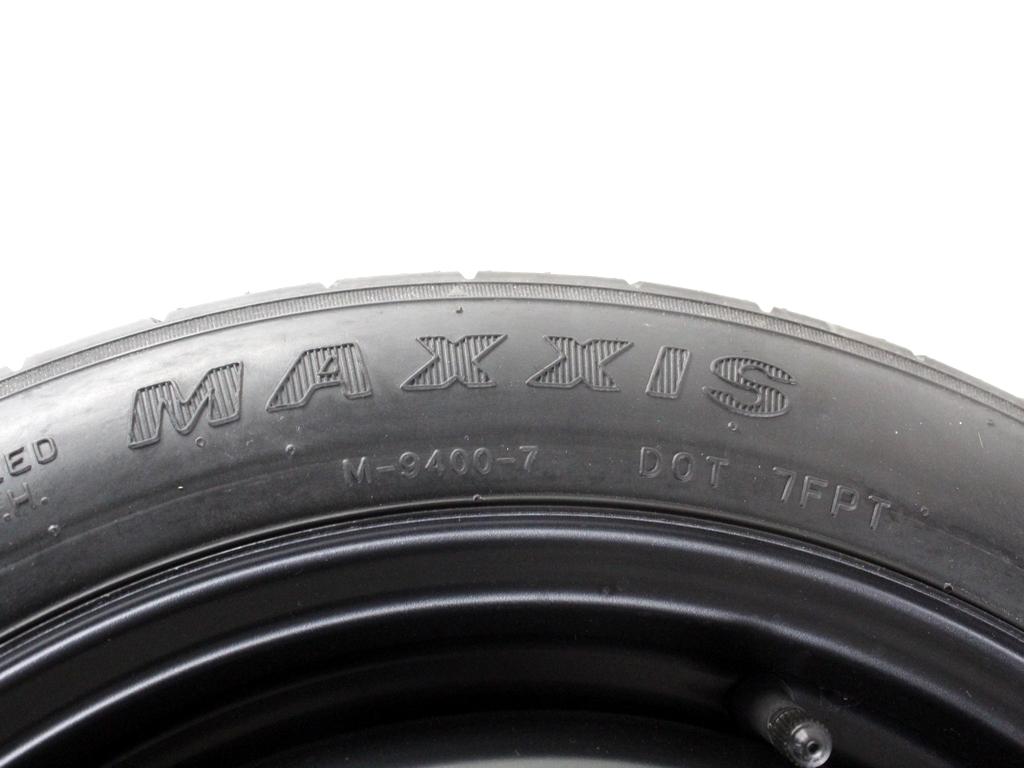 52910-1H900 RUOTINO DI SCORTA MAXXIS T125/80 D15 95M HYUNDAI IX20 1.4 B 66KW 5M 5P (2011) RICAMBIO USATO CON CERCHIO IN FERRO DA 15 POLLICI 5 FORI 4TX15 FH ET 30 INTERASSE 5X114.3