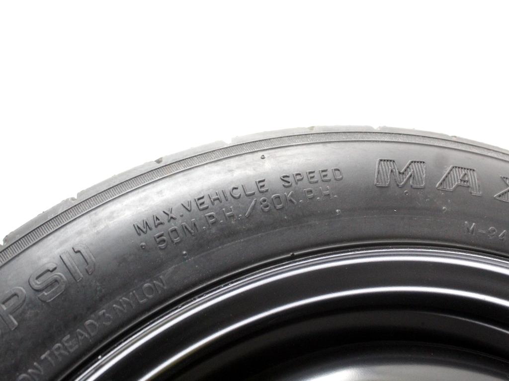 52910-1H900 RUOTINO DI SCORTA MAXXIS T125/80 D15 95M HYUNDAI IX20 1.4 B 66KW 5M 5P (2011) RICAMBIO USATO CON CERCHIO IN FERRO DA 15 POLLICI 5 FORI 4TX15 FH ET 30 INTERASSE 5X114.3