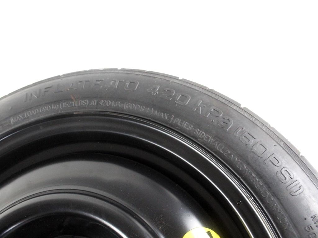 52910-1H900 RUOTINO DI SCORTA MAXXIS T125/80 D15 95M HYUNDAI IX20 1.4 B 66KW 5M 5P (2011) RICAMBIO USATO CON CERCHIO IN FERRO DA 15 POLLICI 5 FORI 4TX15 FH ET 30 INTERASSE 5X114.3