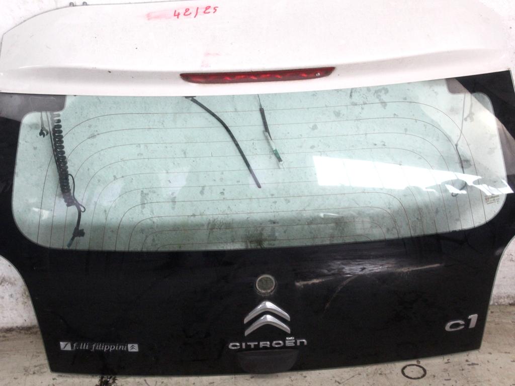 B001129480 PORTELLONE COFANO POSTERIORE BAULE CITROEN C1 1.0 B 51KW 5M 5P (2015) RICAMBIO USATO CON LUNOTTO TERMICO