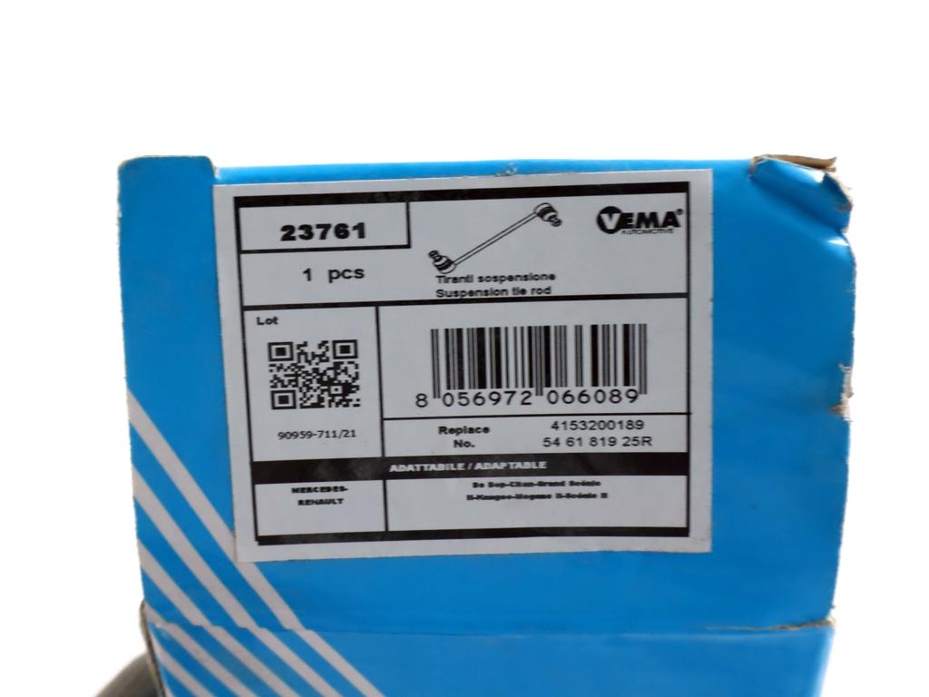 546181925R TIRANTE BARRA STABILIZZATRICE ANTERIORE RENAULT MEGANE 1.6 B 83KW 5M 3P (2005) RICAMBIO NUOVO