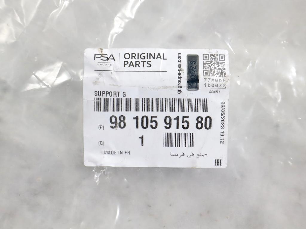 9810591580 STAFFA SUPPORTO PARAURTI POSTERIORE LATO SINISTRO PEUGEOT 3008 2.0 D 110KW AUT 5P (2016) RICAMBIO NUOVO