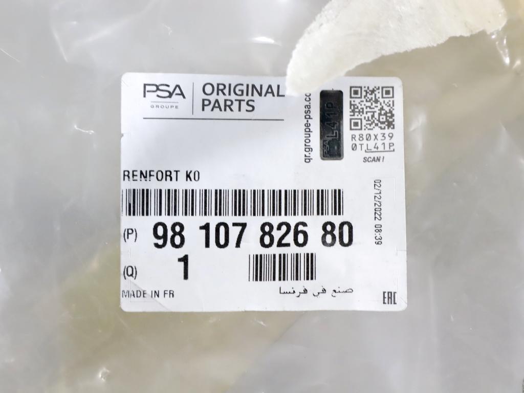 9810782680 STAFFA SUPPORTO PARAURTI POSTERIORE LATO SINISTRO PEUGEOT TRAVELLER 1.5D 75KW (2018) RICAMBIO USATO