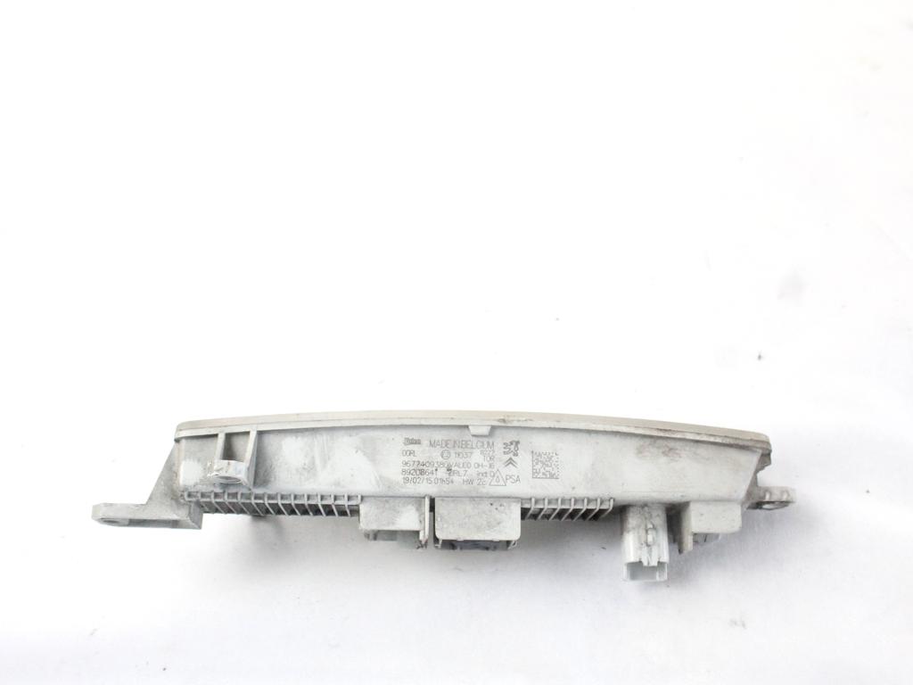 9677409380 FARO FANALINO LUCE DIURNA LED ANTERIORE SINISTRO CITROEN C1 1.0 B 51KW 5M 5P (2015) RICAMBIO USATO