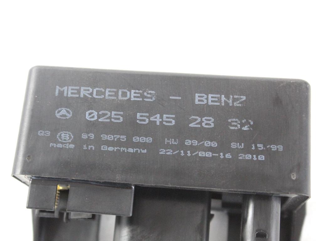0255452832 CENTRALINA PRERISCALDAMENTO CANDELETTE MERCEDES CLASSE A 170 W168 1.7 D 66KW 5M 5P (2000) RICAMBIO USATO 