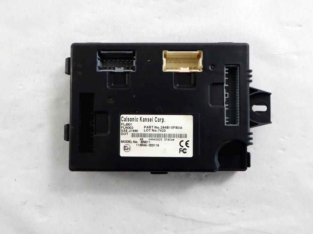 284B15FB0A CENTRALINA MODULO BODY COMPUTER NISSAN MICRA 1.0 B 52KW 5M 5P (2017) RICAMBIO USATO 