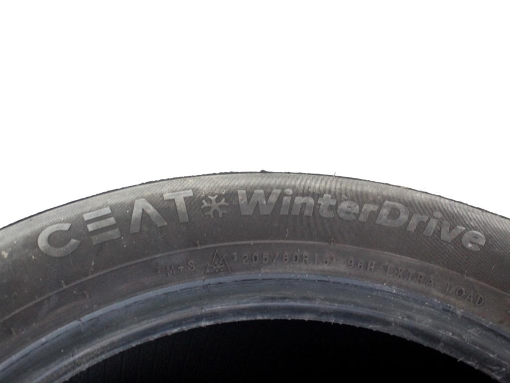 205/60 R16 96H CEAT WINTERDRIVE 7.55MM 8.24MM A2122 PNEUMATICI INVERNALI M+S (QUANTITA' 2 GOMME)