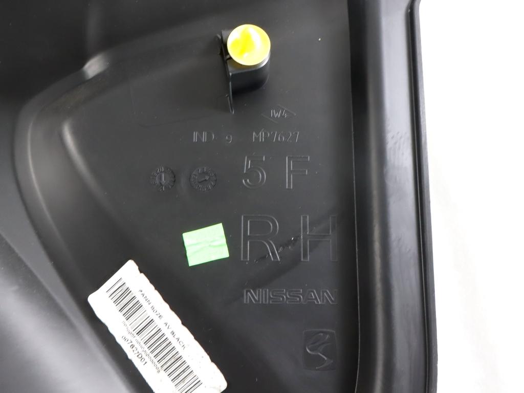 80922-5FA0A PANNELLO INTERNO PORTA ANTERIORE DESTRA NISSAN MICRA 1.0 B 52KW 5M 5P (2017) RICAMBIO USATO 