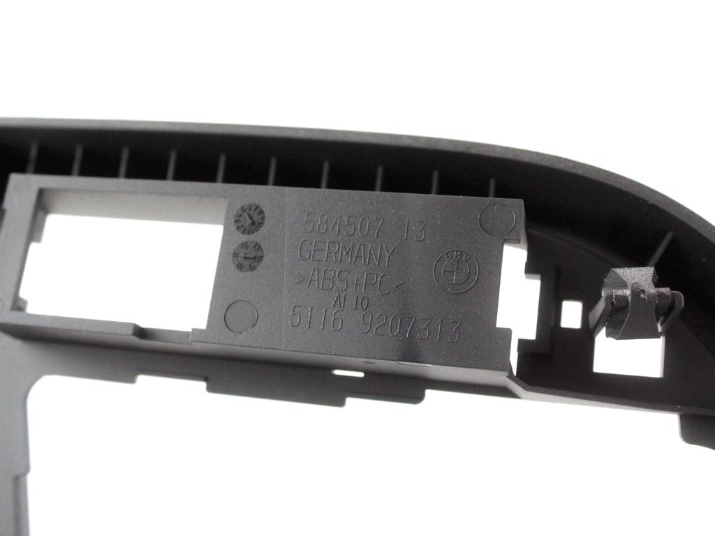 51169207313 RIVESTIMENTO TUNNEL CENTRALE BMW SERIE 1 116D F20 2.0 D 85KW 6M 5P (2012) RICAMBIO USATO 