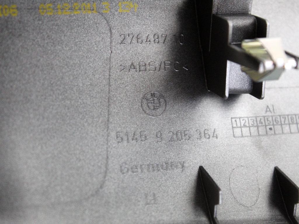 51459205364 MODANATURA LISTELLO INTERNO CRUSCOTTO LATO DESTRO BMW SERIE 1 116D F20 2.0 D 85KW 6M 5P (2012) RICAMBIO USATO 