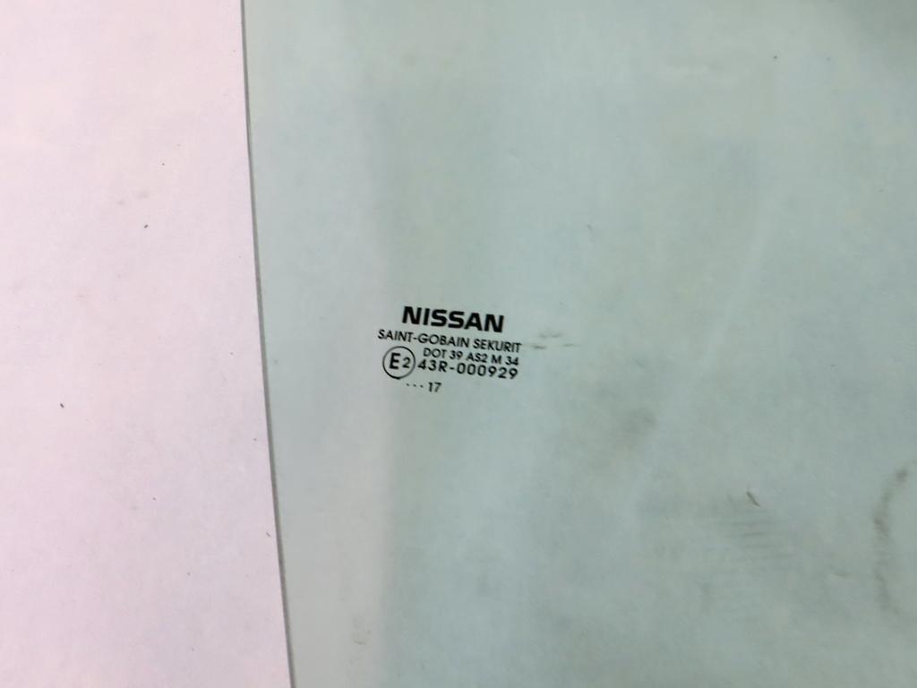 803005FA0A VETRO SCENDENTE PORTA ANTERIORE DESTRA NISSAN MICRA 1.0 B 52KW 5M 5P (2017) RICAMBIO USATO 