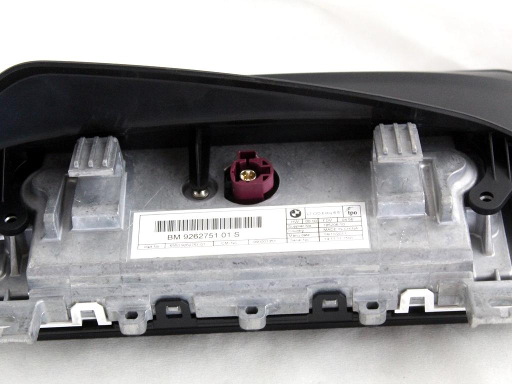 9262751 DISPLAY COMPUTER DI BORDO BMW SERIE 1 116D F20 2.0 D 85KW 6M 5P (2012) RICAMBIO USATO