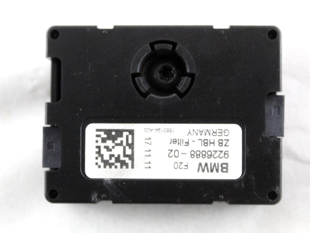 9226888 CENTRALINA AMPLIFICATORE ANTENNA BMW SERIE 1 116D F20 2.0 D 85KW 6M 5P (2012) RICAMBIO USATO