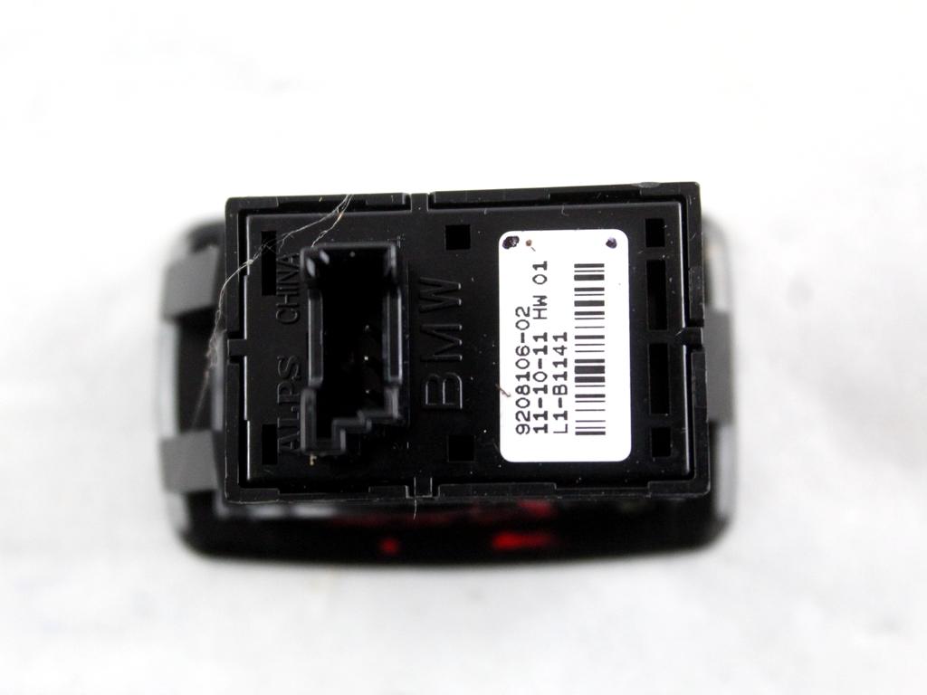 9208106 COMANDO INTERRUTTORE ALZA-VETRO ALZA-CRISTALLO PORTA POSTERIORE BMW SERIE 1 116D F20 2.0 D 85KW 6M 5P (2012) RICAMBIO USATO