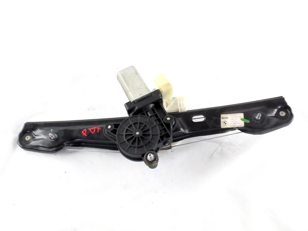 7242556 MOTORINO MECCANISMO ALZA-VETRO ALZACRISTALLO PORTA POSTERIORE DESTRA BMW SERIE 1 116D F20 2.0 D 85KW 6M 5P (2012) RICAMBIO USATO 67627341564