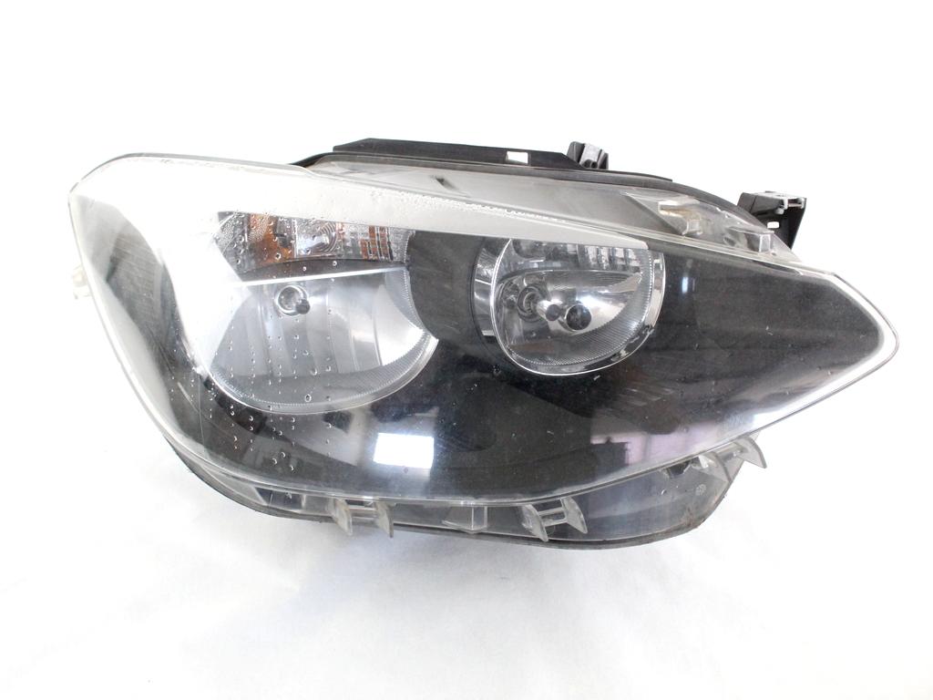 7229672 FARO FANALE ANTERIORE DESTRO BMW SERIE 1 116D F20 2.0 D 85KW 6M 5P (2012) RICAMBIO USATO